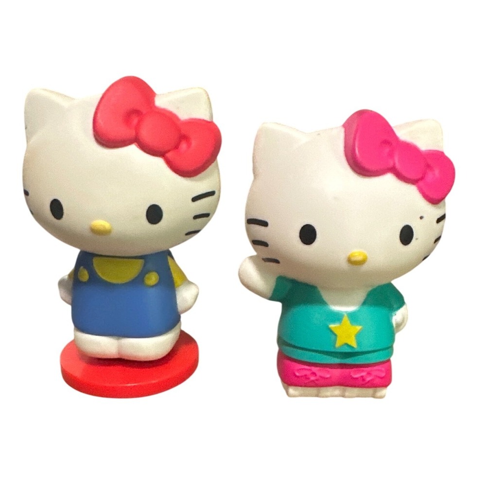 Sanrio Hello Kitty 2015 McDonalds Happy Meal Toy Lot Stamp & Roller Figures